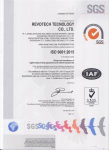 Congratulations to REVOTECH for ISO9001 Approval